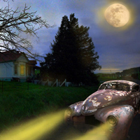 Midnight Run during full moon